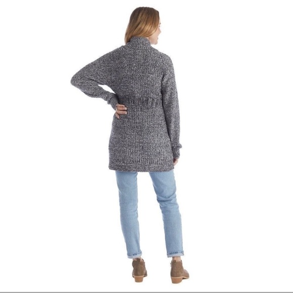 Softies 30” Marshmallow heathered button down cardigan with tie size 2x/3X - Picture 3 of 8